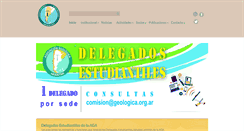 Desktop Screenshot of geologica.org.ar